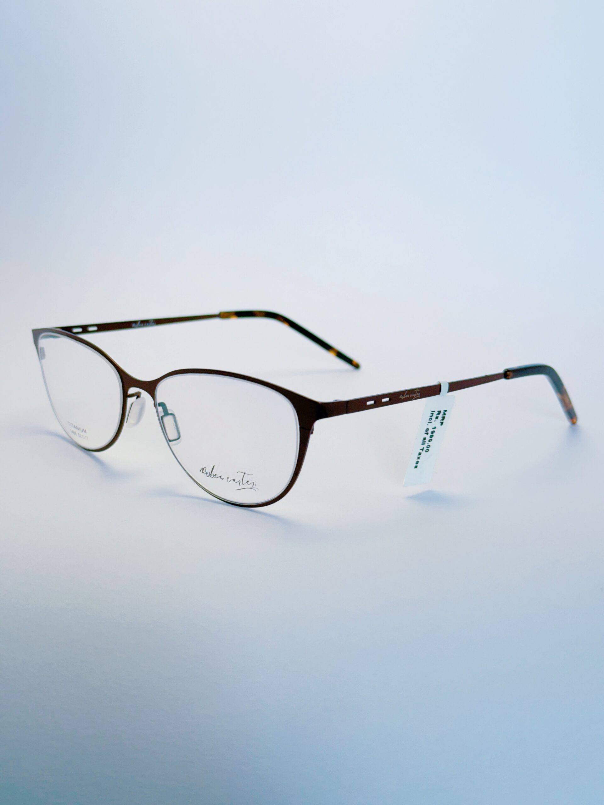 Classic Black Round Eyeglasses - SpexoVision Close-up of stylish black round eyeglasses with subtle gold hardware.