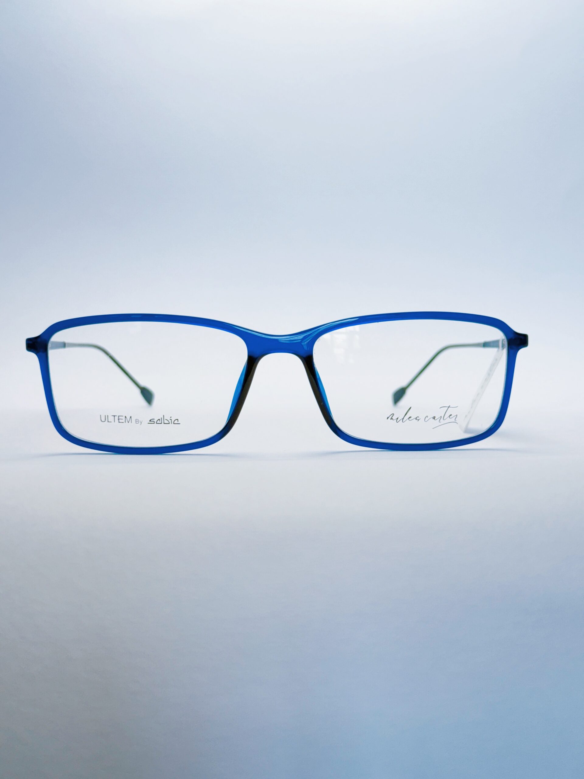 Miles Carter Stylish Blue Ractangular Full Rim Eyeglass At spexovision.com