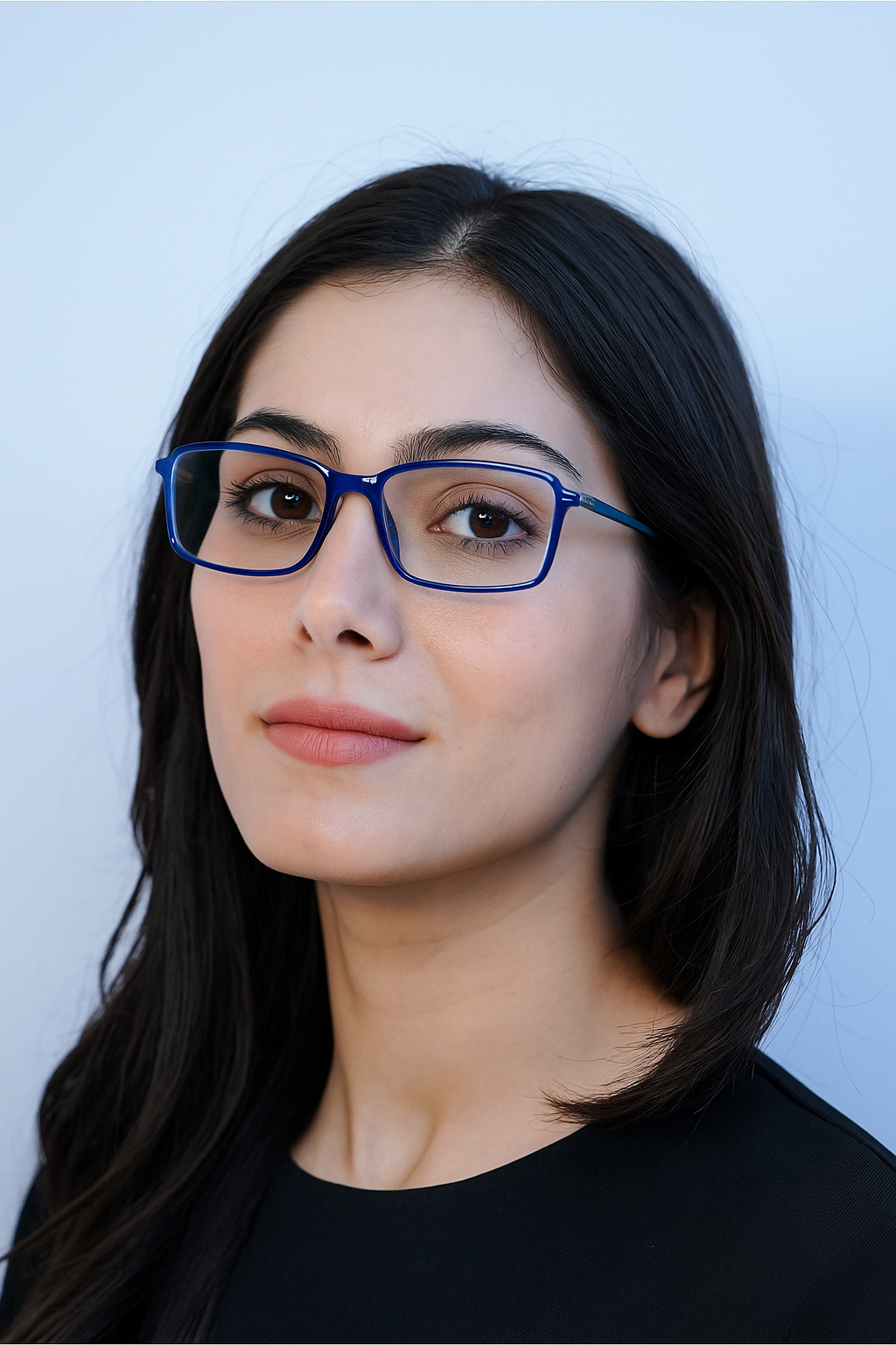 Miles Carter Stylish Blue Ractangular Full Rim Eyeglass At spexovision.com