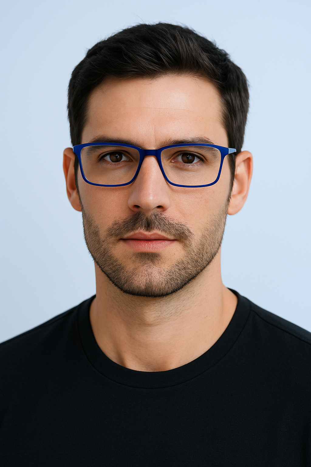 Miles Carter Stylish Blue Ractangular Full Rim Eyeglass At spexovision.com