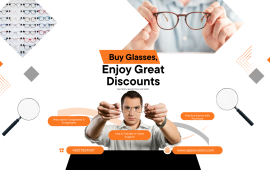 White And Orange Modern Glasses Promotion Flyer (2) White And Orange Modern Glasses Promotion Flyer (2)
